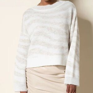 NWT TART Collections Jiselle Sweater - Winter White Zebra